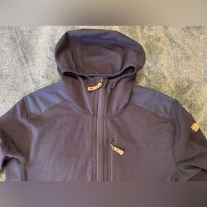 Fjallraven Navy Keb Fleece Hoodie Jacket